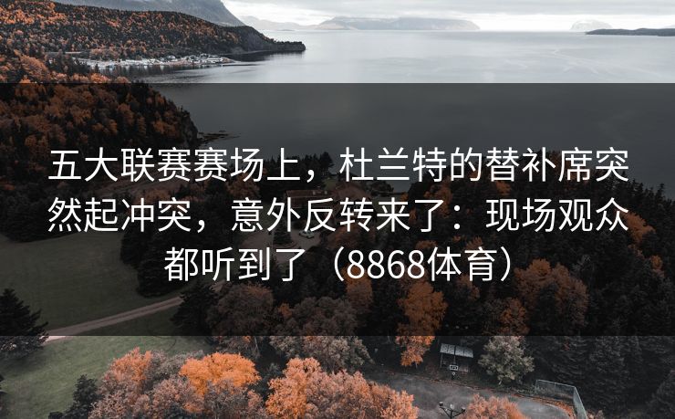 五大联赛赛场上，杜兰特的替补席突然起冲突，意外反转来了：现场观众都听到了（8868体育）