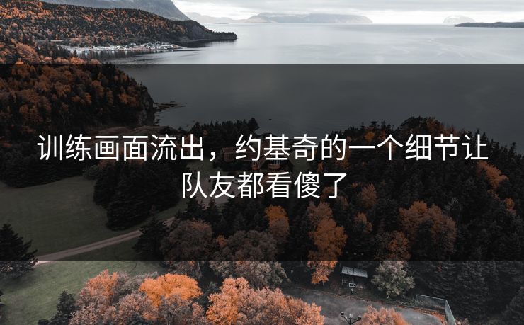 训练画面流出，约基奇的一个细节让队友都看傻了