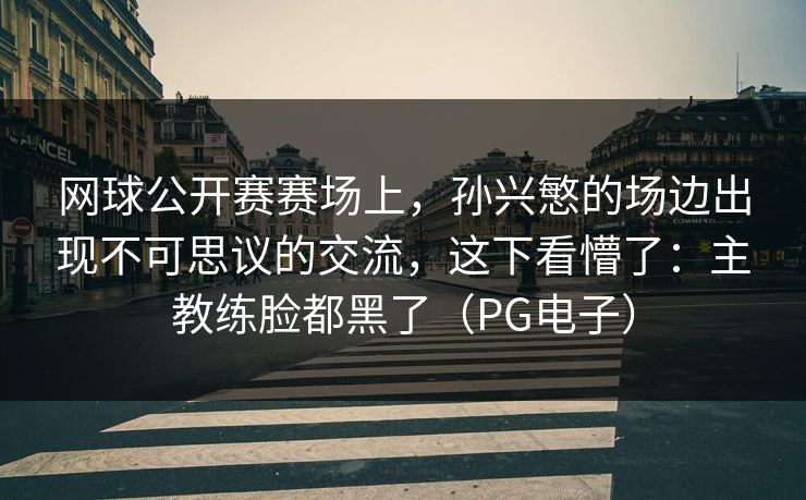 网球公开赛赛场上，孙兴慜的场边出现不可思议的交流，这下看懵了：主教练脸都黑了（PG电子）